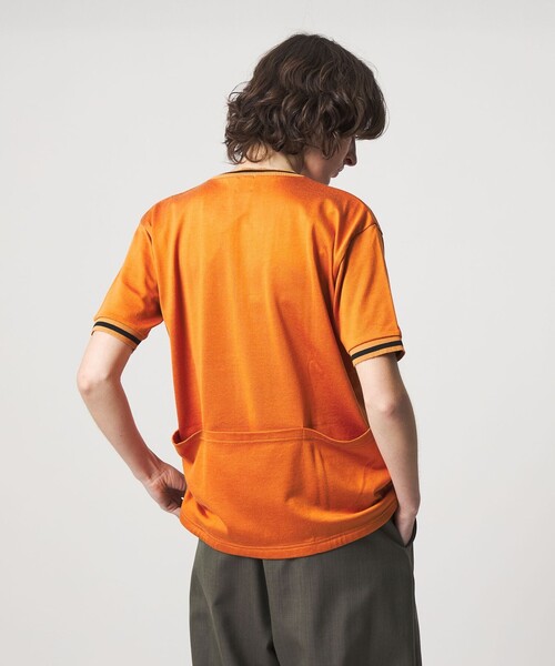 6(ロク)の「<6(ROKU)>サイクリング モチーフ Tシャツ(Tシャツ/カットソー・レディース・オレンジ/ベージュ・FREE)」の4枚目の写真
