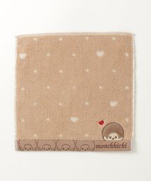 THE BAREFOOT（ベアフット）の「【 Monchhichi / モンチッチ 】ドットハート タオルハンカチ　TOB（ハンカチ/ハンドタオル）」