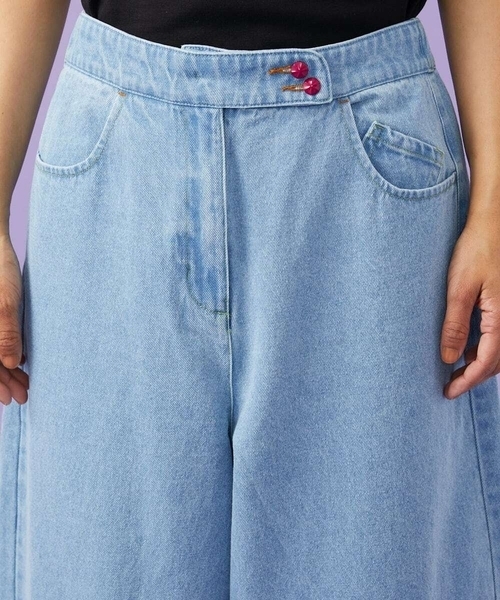 Jocomomola（ホコモモラ）の「Superposicion カーブシルエットデニムパンツ（デニムパンツ・レディース・ネイビー/ダークインディゴブルー・42/40）」の14枚目の写真