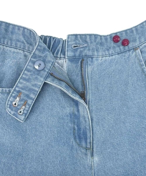 Jocomomola（ホコモモラ）の「Superposicion カーブシルエットデニムパンツ（デニムパンツ・レディース・ネイビー/ダークインディゴブルー・42/40）」の16枚目の写真