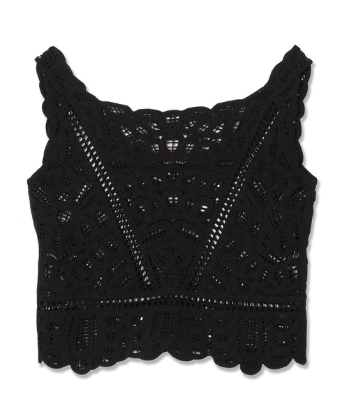 Guess(ゲス)の「OCTAVIA Tank Sweater タンクトップ(タンクトップ・レディース・クリーム/ブラック・SMALL/X-SMALL/LARGE/MEDIUM)」の7枚目の写真
