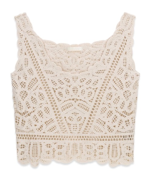 Guess(ゲス)の「OCTAVIA Tank Sweater タンクトップ(タンクトップ・レディース・クリーム/ブラック・SMALL/X-SMALL/LARGE/MEDIUM)」の6枚目の写真