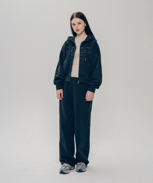 YALE(イェール)の「ピグメントアプリケフードジップアップ_チャコール(パーカー・レディース・その他・LARGE/X-LARGE/SMALL/MEDIUM)」の16枚目の写真