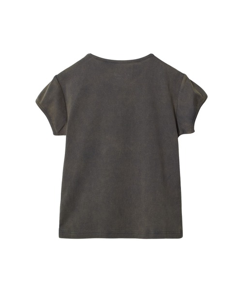 X-girl(エックスガール)の「FADED VICTORIAN FACE S/S BABY TEE(Tシャツ/カットソー・レディース・オフホワイト/チャコール・S/M)」の7枚目の写真