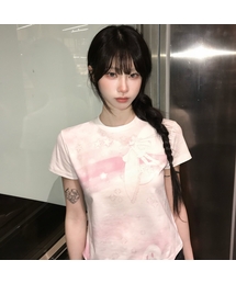 SHUGO CHARA! PINK RAINBOW TEE(WHITE)