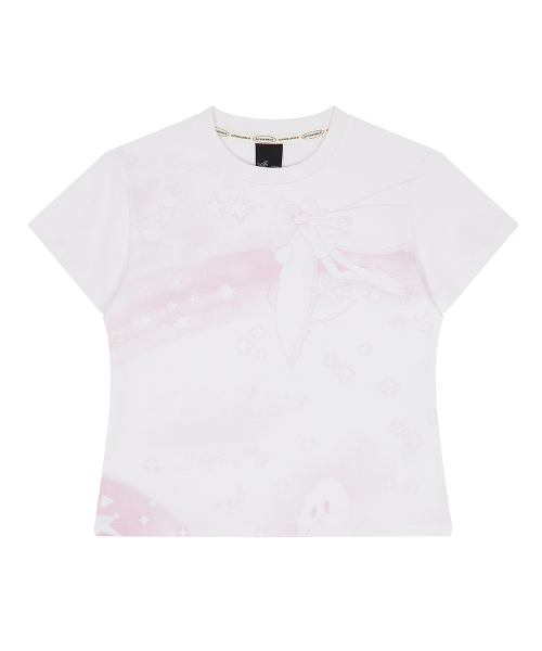 LUVISTRUE(ラヴイズトゥルー)の「SHUGO CHARA! PINK RAINBOW TEE(WHITE)(Tシャツ/カットソー・レディース・その他・FREE)」の2枚目の写真