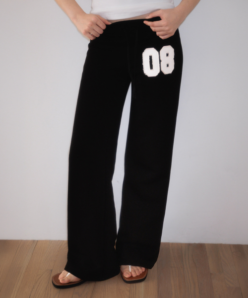 ROSEFRANTZ（ロゼフランツ）の「Patchwork Bootcut Sweatpants [Black]（スウェットパンツ・レディース・ブラック・OS）」の8枚目の写真