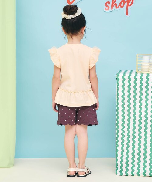 apres les cours(アプレレクール)の「【接触冷感】ひんやりスカラップショートパンツ(その他パンツ・キッズ・ラベンダー/グリーン/サックスブルー/ドット・80/90/100/120/130/140/110)」の11枚目の写真