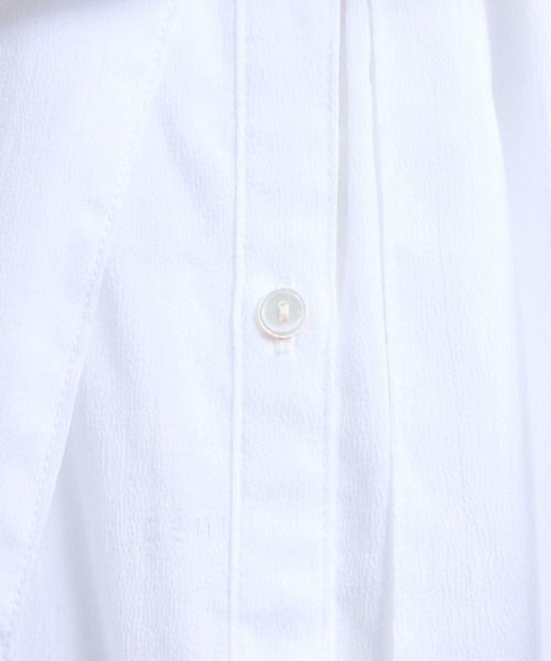vent blanc（ヴァンブラン）の「denicher デニシェ　cotton boil parisienne blouse　キャンディネックブラウス（シャツ/ブラウス・レディース・ホワイト/ネイビー/ピンク/イエロー・FREE）」の13枚目の写真
