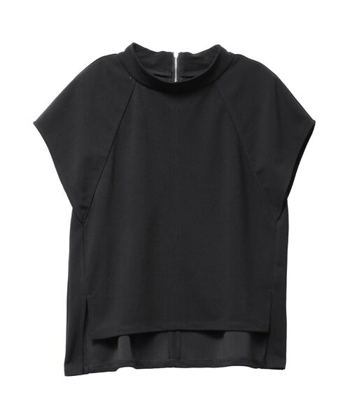 ELENDEEK(エレンディーク)の「CURVE SLEEVE CS(Tシャツ/カットソー・レディース・ベージュ/ブラック/オフホワイト・FREE)」の4枚目の写真