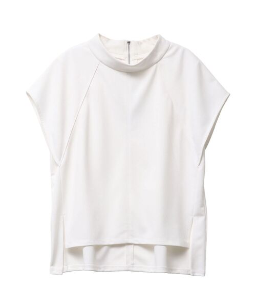 ELENDEEK(エレンディーク)の「CURVE SLEEVE CS(Tシャツ/カットソー・レディース・ベージュ/ブラック/オフホワイト・FREE)」の6枚目の写真