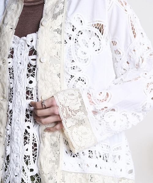 ROSE BUD(ローズバッド)の「(mag.by c)BATTEN LACE SHIRT(シャツ/ブラウス・レディース・ホワイト/レッド・ONE SIZE)」の10枚目の写真