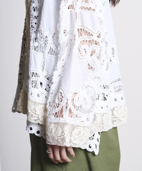 ROSE BUD(ローズバッド)の「(mag.by c)BATTEN LACE SHIRT(シャツ/ブラウス・レディース・ホワイト/レッド・ONE SIZE)」の11枚目の写真