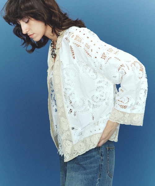 ROSE BUD(ローズバッド)の「(mag.by c)BATTEN LACE SHIRT(シャツ/ブラウス・レディース・ホワイト/レッド・ONE SIZE)」の20枚目の写真