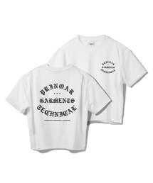 PRINOAR（プリノア）の「ガーメンツセミクロップ半袖Tシャツ - ホワイト（Tシャツ/カットソー）」