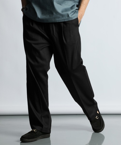 GABA WIDE PIGMENT DYED 2TUCK TROUSERS（その他パンツ）｜WYM LIDNM