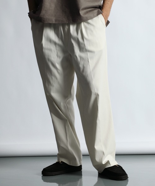 The DUFFER of ST.GEORGE(ザダファーオブセントジョージ)の「「GUM STRETCH CSF」COOL TOUCH EASY BAGGY PANTS:超伸縮「ガムストレッチ」接触冷感 イージーバギーパンツ(その他パンツ・メンズ・ブラック/ホワイト/ライトグレー・MEDIUM/SMALL/X-LARGE/LARGE)」の5枚目の写真