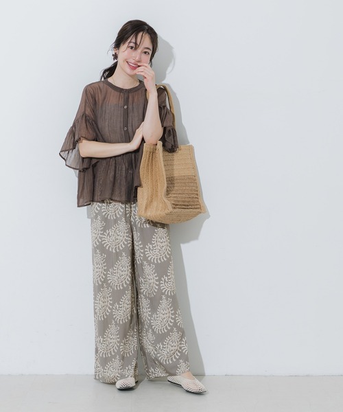coca(coca)(コカ)の「レーヨンペイズリー柄パンツ(その他パンツ・レディース・その他・LONG/MEDIUM/SHORT)」の2枚目の写真