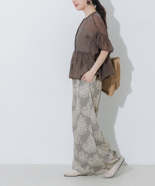 coca(coca)(コカ)の「レーヨンペイズリー柄パンツ(その他パンツ・レディース・その他・LONG/MEDIUM/SHORT)」の3枚目の写真