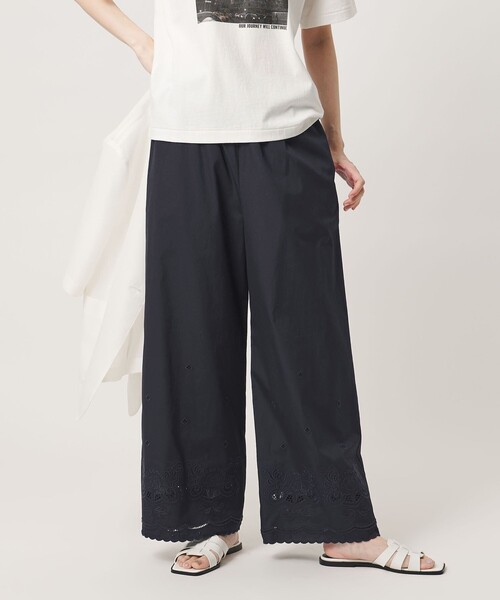 UNITED ARROWS(ユナイテッドアローズ)の「カットワーク パンツ(その他パンツ・レディース・ネイビー/オフホワイト・36/38)」の3枚目の写真
