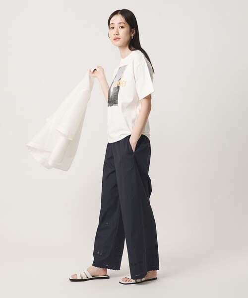 UNITED ARROWS(ユナイテッドアローズ)の「カットワーク パンツ(その他パンツ・レディース・ネイビー/オフホワイト・36/38)」の5枚目の写真