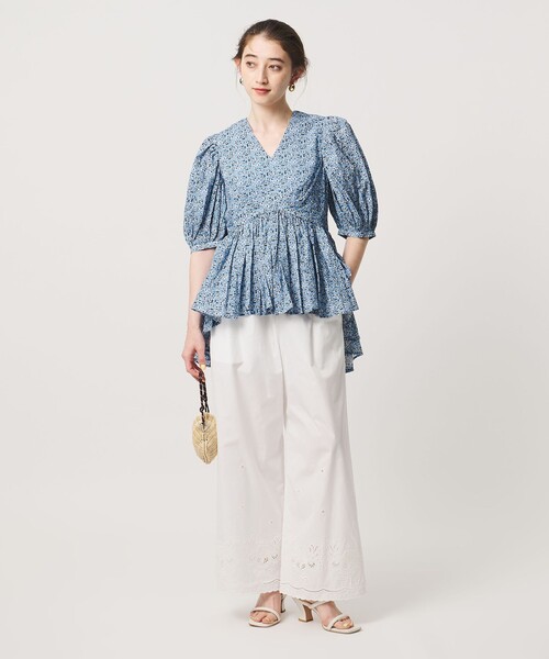 UNITED ARROWS(ユナイテッドアローズ)の「カットワーク パンツ(その他パンツ・レディース・ネイビー/オフホワイト・36/38)」の10枚目の写真
