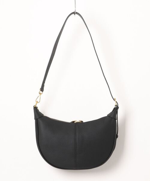NiiNa（ニーナ）の「【 NiiNa / ニーナ 】高品質牛革 2way ラウンドデザイン ワンハンドル 本革ショルダーバッグ（ショルダーバッグ・レディース・ブラック・FREE）」の6枚目の写真