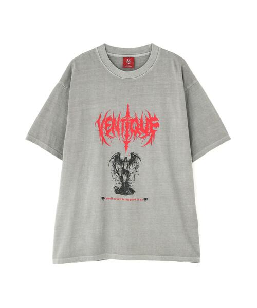 L.H.P(エルエイチピー)の「VENTIQUE/ベンティーク/Print T-Shirts(Tシャツ/カットソー・レディース・チャコールグレー/グレー・F)」の2枚目の写真