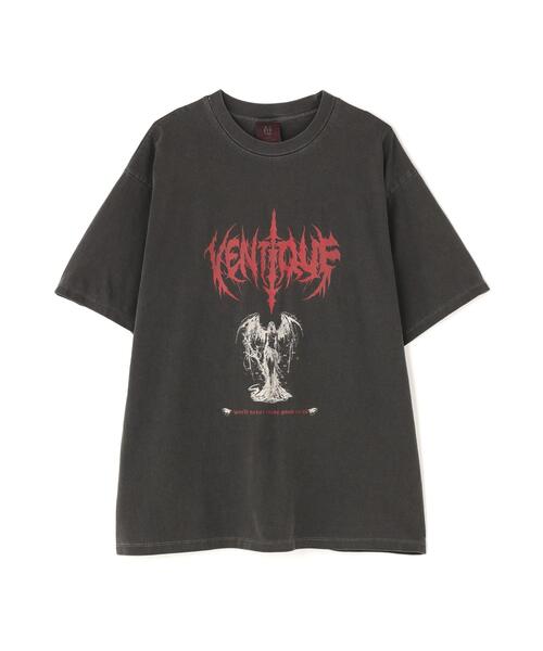 L.H.P(エルエイチピー)の「VENTIQUE/ベンティーク/Print T-Shirts(Tシャツ/カットソー・レディース・チャコールグレー/グレー・F)」の1枚目の写真