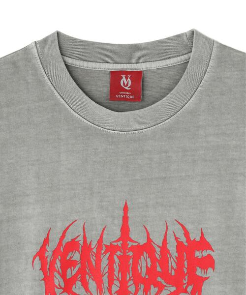 L.H.P(エルエイチピー)の「VENTIQUE/ベンティーク/Print T-Shirts(Tシャツ/カットソー・レディース・チャコールグレー/グレー・F)」の10枚目の写真