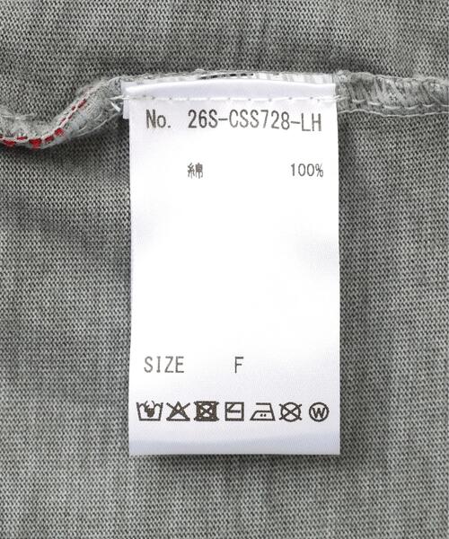 L.H.P(エルエイチピー)の「VENTIQUE/ベンティーク/Print T-Shirts(Tシャツ/カットソー・レディース・チャコールグレー/グレー・F)」の6枚目の写真