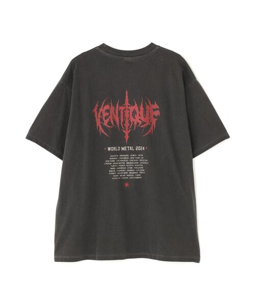 L.H.P(エルエイチピー)の「VENTIQUE/ベンティーク/Print T-Shirts(Tシャツ/カットソー・レディース・チャコールグレー/グレー・F)」の4枚目の写真