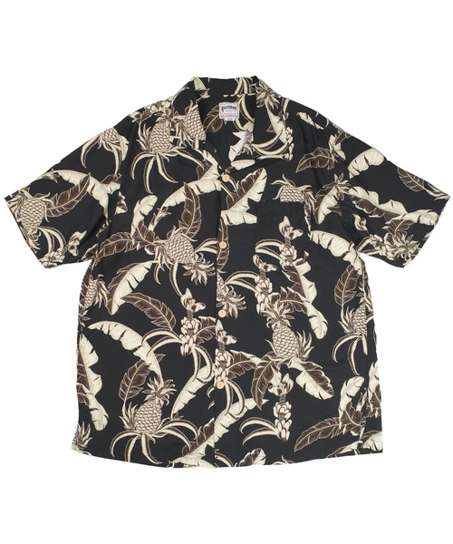 HOUSTON(ヒューストン)の「【UT208】【HOUSTON/ヒューストン】MADE IN JAPAN RAYON ALOHA SHIRT PINEAPPLE 41351(シャツ/ブラウス・メンズ・ブラック/マスタード・MEDIUM/LARGE)」の10枚目の写真