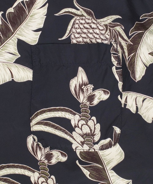 HOUSTON(ヒューストン)の「【UT208】【HOUSTON/ヒューストン】MADE IN JAPAN RAYON ALOHA SHIRT PINEAPPLE 41351(シャツ/ブラウス・メンズ・ブラック/マスタード・MEDIUM/LARGE)」の6枚目の写真