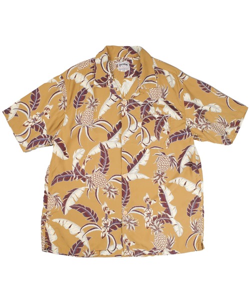 HOUSTON(ヒューストン)の「【UT208】【HOUSTON/ヒューストン】MADE IN JAPAN RAYON ALOHA SHIRT PINEAPPLE 41351(シャツ/ブラウス・メンズ・ブラック/マスタード・MEDIUM/LARGE)」の22枚目の写真