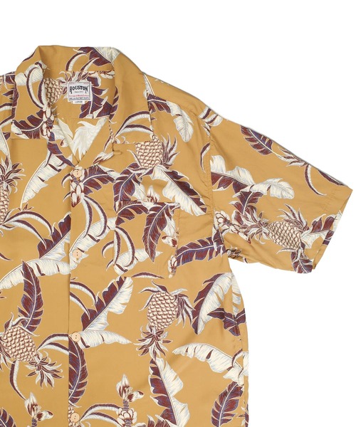 HOUSTON(ヒューストン)の「【UT208】【HOUSTON/ヒューストン】MADE IN JAPAN RAYON ALOHA SHIRT PINEAPPLE 41351(シャツ/ブラウス・メンズ・ブラック/マスタード・MEDIUM/LARGE)」の21枚目の写真