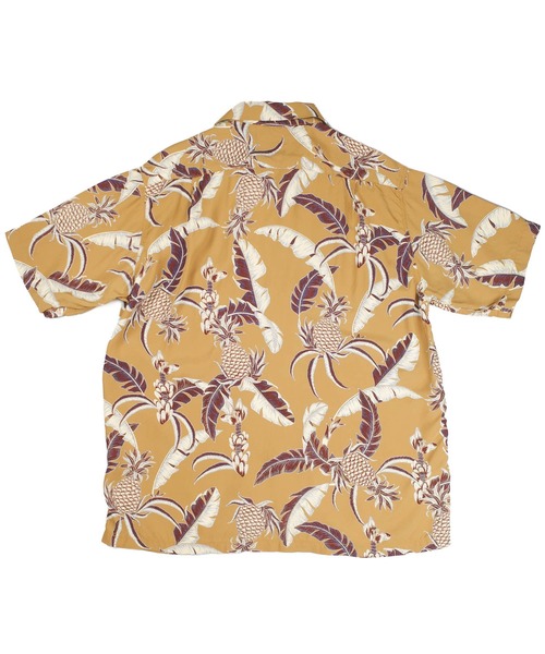 HOUSTON(ヒューストン)の「【UT208】【HOUSTON/ヒューストン】MADE IN JAPAN RAYON ALOHA SHIRT PINEAPPLE 41351(シャツ/ブラウス・メンズ・ブラック/マスタード・MEDIUM/LARGE)」の13枚目の写真