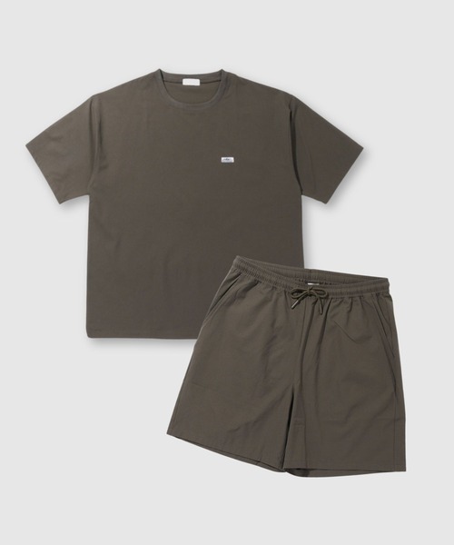 Mac-House(マックハウス)の「REALSTANDARD パッカブル 半袖Tシャツ ×ショートパンツ× 巾着 3点セットアップ(セットアップ・メンズ・カーキ/グレー/ブラック・XL/L/M)」の3枚目の写真