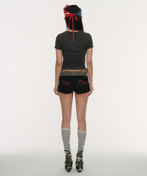 GILAARCHIVE（ギラアーカイブ）の「TYPING CROP T-SHIRTS_BLACK（Tシャツ/カットソー・レディース・その他・FREE）」の4枚目の写真