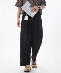 バックゴムストレッチワイドスラックス