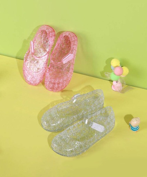 aimoha（アイモハ）の「【aimoha-KIDS-】グリッタークリアサンダル (SS)（サンダル・キッズ・ホワイト/ピンク・15.0cm/15.5cm/16.0cm/17.0cm）」の10枚目の写真