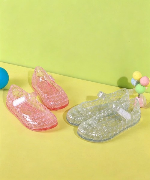 aimoha（アイモハ）の「【aimoha-KIDS-】グリッタークリアサンダル (SS)（サンダル・キッズ・ホワイト/ピンク・15.0cm/15.5cm/16.0cm/17.0cm）」の11枚目の写真