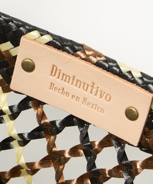 Diminutivo(ディミヌティーボ)の「<Diminutivo> スカシアミメッシュ L(かごバッグ・レディース・ブラック/ダークブラウン・FREE)」の9枚目の写真