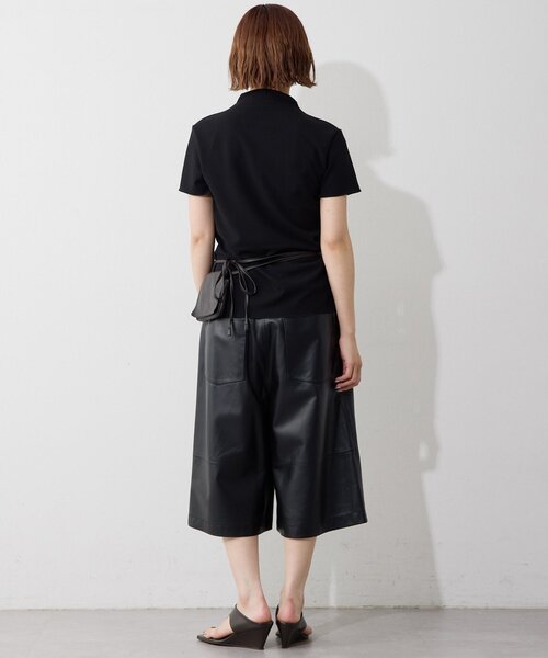 Whim Gazette（ウィムガゼット）の「【THE BAAT】short sleeve blouse（シャツ/ブラウス・レディース・ベージュ/グレー/ブラック・FREE）」の5枚目の写真