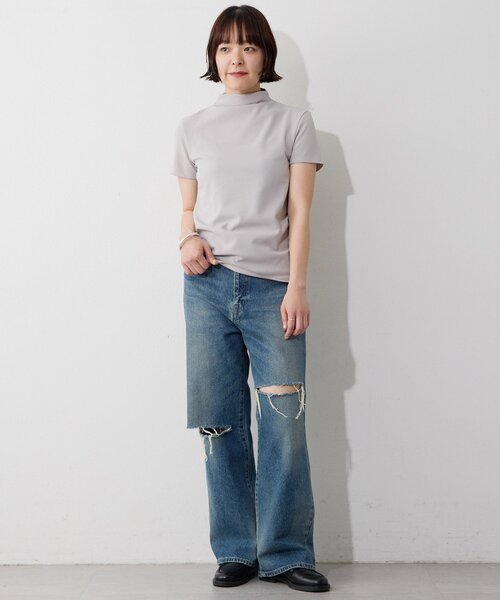 Whim Gazette（ウィムガゼット）の「【THE BAAT】short sleeve blouse（シャツ/ブラウス・レディース・ベージュ/グレー/ブラック・FREE）」の20枚目の写真