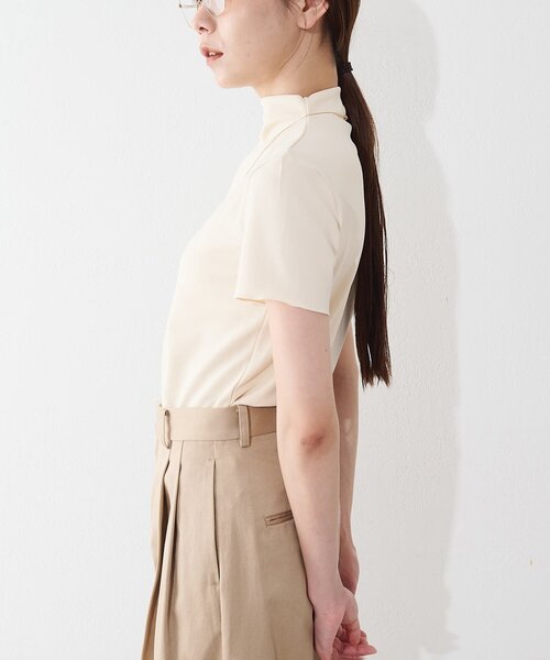 Whim Gazette（ウィムガゼット）の「【THE BAAT】short sleeve blouse（シャツ/ブラウス・レディース・ベージュ/グレー/ブラック・FREE）」の13枚目の写真