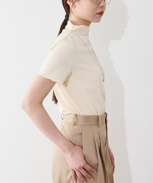 Whim Gazette（ウィムガゼット）の「【THE BAAT】short sleeve blouse（シャツ/ブラウス・レディース・ベージュ/グレー/ブラック・FREE）」の16枚目の写真