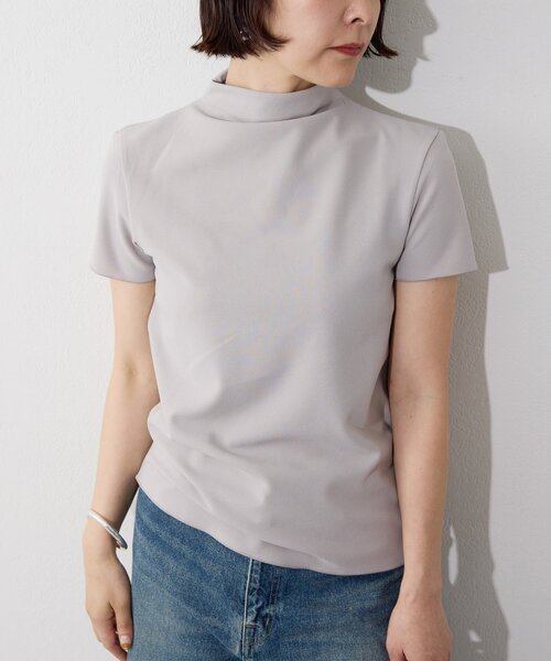 Whim Gazette（ウィムガゼット）の「【THE BAAT】short sleeve blouse（シャツ/ブラウス・レディース・ベージュ/グレー/ブラック・FREE）」の3枚目の写真