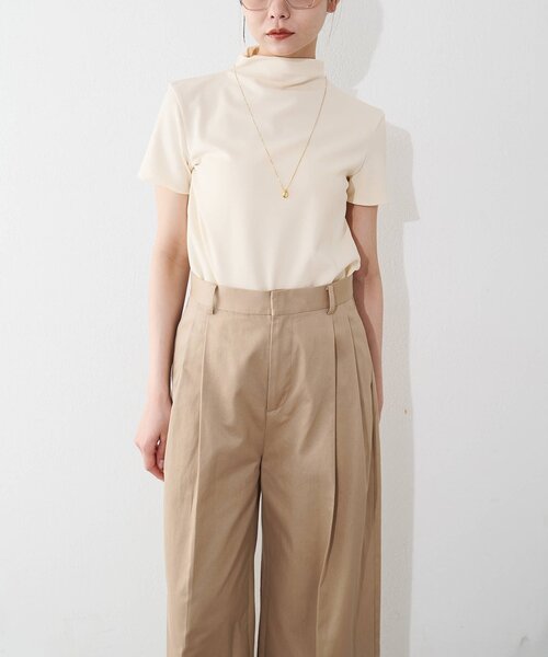 Whim Gazette（ウィムガゼット）の「【THE BAAT】short sleeve blouse（シャツ/ブラウス・レディース・ベージュ/グレー/ブラック・FREE）」の18枚目の写真