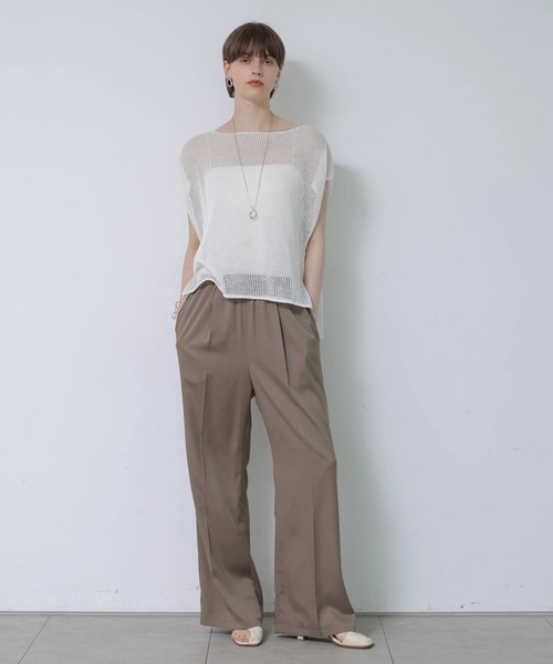 CADUNE(カデュネ)の「サテンパンツ(その他パンツ・レディース・モカ/ブラック・38/36/34)」の15枚目の写真